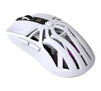 Souris sans Fil T400 à 3-Modes, Filaire 2.4G BT5.3 1000HZ 500mAh Rechargeable,10000DPI USB-Type C Optique Mouses pour Ordinateur Portable pour Bureau Jeux (Blanc)