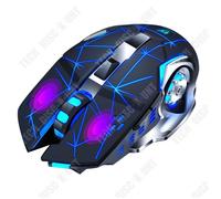 Souris sans fil - TD - Modèle optique - Bluetooth et 2.4Hz - Rétroéclairée 7 couleurs - 2400dpi