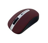 TELLUR Basic Souris sans Fil, LED, Légère, Installation Plug & Play, Port USB, Taille Normale, Portée de Fonctionnement de 10 m, Nano récepteur USB, Rouge Foncé