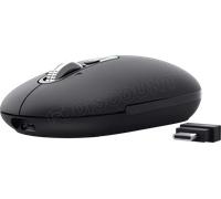 Trust Souris sans fil Seron – Bluetooth + 2.4 GHz, molette ultra-rapide, boutons silencieux – Noir