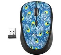 Souris sans fil Trust Yvi Bleu paon G