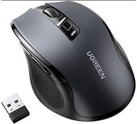 Souris Bluetooth Silencieuse Ergonomique sans Fil 2,4GHz 4000 DPI Optique Réglable Compatible avec Mac PC Portable Tablette