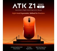 Souris sans fil ultime ATK Blazing Sky Z1 V2 PAW3950 Ultra Dual 8K Gaming Mouse Ergonomique Développée en interne pour les mains moyennes et grandes White Z1V2 Ultimate
