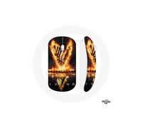 Souris Sans Fil Vikings Série Saison 6 logo V Epée de Feu Fond Noir ()