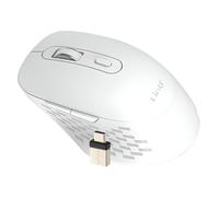 Souris Sans Fil WiFi et Bluetooth 2.4G avec Dongle USB C et USB LinQ Blanc