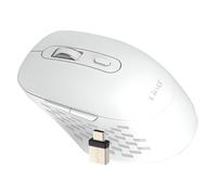 Souris Sans Fil WiFi et Bluetooth 2.4G avec Dongle USB C et USB Blanc