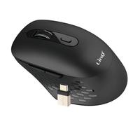 Souris Sans Fil WiFi et Bluetooth 2.4G avec Dongle USB C et USB LinQ Noir