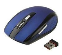 Souris Sans Fils Universelle Optique 2600 Dpi 2.4 Ghz USB Plug & Play Bleue Neuf YONIS Bleu G