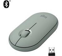 Souris silencieuse sans fil Bluetooth Logitech Pebble M350 Vert eucalyptus G