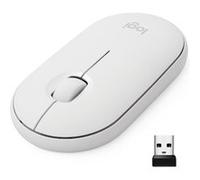 Souris silencieuse sans fil Logitech Pebble M350 Blanc cassé Blanc G