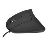Souris, Souris Ergonomique Filaire Noire pour Main Gauche, pour Les Joueurs, Les Programmeurs, Les Employés de Bureau