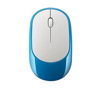 Souris Souris sans fil for ordinateur portable, souris ergonomique de jeu, rechargeable par USB, dispositif de pointage, molette de défilement à quatre voies, 2,4 G, photoélectrique rechargeable(Blu)