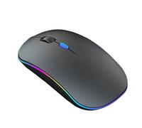 Souris Souris sans fil for ordinateur portable, USB, gaming, Bluetooth, ergonomique, dispositif de pointage, rechargeable, 2,4 GHz, Plug and Play, suivi optique, antidérapant, avec roues en caoutchouc
