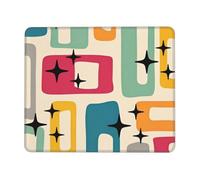 Souris Tapis Art Moderne du Milieu du XXE Siècle Lavable Tapis Souris Résistant Mousepad De Bureau pour Travail Accessoires Ordinateur 10X12In