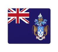 Souris Tapis Drapeau De Tristan Le Cunha Portable Tapis De Souris De Jeu Étanche Mouse Pad pour Travail Accessoires Maison 10X12In
