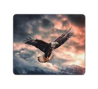 Souris Tapis L'Oiseau Vole Courageusement dans Le Ciel Résistant Tapis De Souris Gaming Lavable Mousepad pour Pc Ordinateur Travail 10X12In