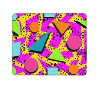 Souris Tapis Memphis Géométrique, Coloré, Pop Moderne Tapis Souris Confort Base De Table pour Gaming Clavier Gamer 10X12In