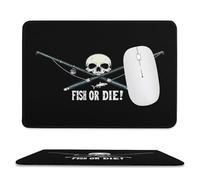 Souris Tapis Poisson Ou Meurs Lavable Tapis De Souris De Jeu Antidérapante Mouse Pad pour Gaming Ordinateur Pc 10X12In