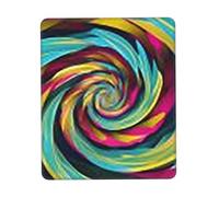 Souris Tapis Tourbillon de Couleurs Mouse Pad pour Clavier 10x12in