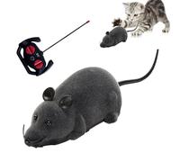 Souris Télécommandée - De Mouvement Électroniques En ABS Noir Pour Chats