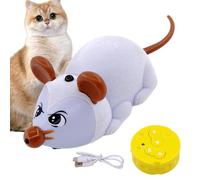 Souris télécommandée pour chat - Simulation souris pour dressage de chat - Jouets d'interaction homme-animal domestique pour réduire l'ennui pour terrasse, jardin, balcon