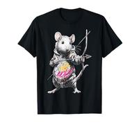 Souris tenant un nœud et une flèche pour dessiner les amoureux des animaux T-Shirt