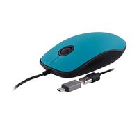 Souris - TNB - SUNSET - Filaire - USB-A et USB-C - Bleu profond pastel