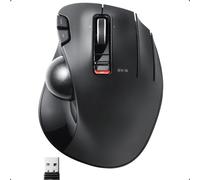 Souris Trackball 2,4 GHz sans Fil avec contrôle du Pouce - Design Ergonomique sculpté - Fonction 6 Boutons - Suivi Fluide - Windows 11, macOS (M-XT3DRBK)
