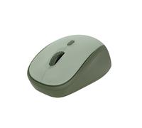 Souris Trust Yvi+ 24552 RF sans fil Optique 1600 DPI, 4 boutons, portée 8m, ABS recyclé 83%, 1 pile AA, Windows/macOS/ChromeOS, Noir/Vert