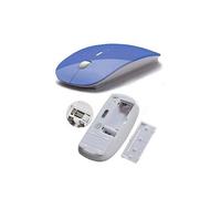 Souris Ultra Plate pour MAC Sans Fil USB Universelle Capteur Optique 3 Boutons Couleurs (BLEU)