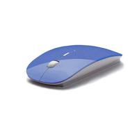 Souris Ultra Plate pour MACBOOK Air APPLE Sans Fil USB Universelle Capteur Optique 3 Boutons Couleurs (BLEU)