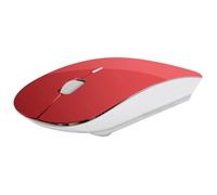 Souris Ultra Plate pour MACBOOK Air APPLE Sans Fil USB Universelle Capteur Optique 3 Boutons Couleur - Couleur:ROUGE