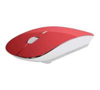 Souris Ultra Plate Pour Pc Ordissimo Sans Fil Usb Universelle Capteur Optique 3 Boutons Couleurs (Couleur Rouge)[O1705]