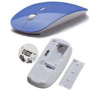 Souris Ultra Plate pour PC SAMSUNG Sans Fil USB Universelle Capteur Optique 3 Boutons Couleurs (BLEU)