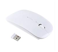 Souris Ultra Plate pour PC SAMSUNG Sans Fil USB Universelle Capteur Optique 3 Boutons Couleurs (BLANC)