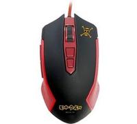 Souris USB FR-TEC monobloc 8000 dpi LED rouge 5 boutons câble tressé rouge et noir Noir G