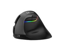 DeLUX Souris Verticale sans Fil M618Mini BT+2.4G RGB 4000DPI (Noir)
