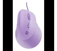 Souris Verticale Ergonomique NATEC Crake 2 Pro Optique 12800 DPI USB Type-A, 6 Boutons Programmables, 7000 IPS, Accélération 20G, Violet, Windows/Android