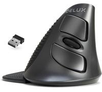Souris Verticale Ergonomique sans Fil,3 DPI Réglables (800-1200-1600 DPI),6 Boutons,Repose-Poignet Amovible,Souris Optique pour Ordinateur Portable PC (M618GX)