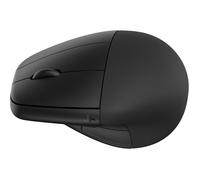 925 - Souris verticale - 6 boutons - sans fil - Bluetooth 5.3, 2.4 GHz - récepteur sans fil USB - noir - emballage durable