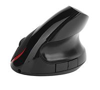 Souris Verticale Optique, Souris sans Fil de Jeu 5D 2e Génération à Droite, 1600DPI 2.4G Ergonomique, pour Jeu/Bureau/Maison(Black)