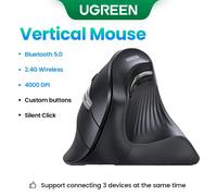 Souris Verticale Sans Fil, Bluetooth Inconnu, 2.4G, Ergonomique, 4000 ug I, 6 lèvent Muets, pour MacPle, Tablette, Ordinateur, PC Vertical Mouse