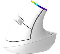 Souris verticale sans fil Delux M618C 2.4G 1600Dpi Rgb (Blanc)