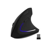 Souris verticale sans fil ergonomique sans fil haute précision Ergo Optical 2,4 G Souris de jeu légère sans fil avec 3 DPI800/1200/1600 réglables pour PC/ordinateur portable/bureau/Mac 6 boutons