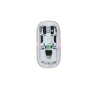 Souris WE sans-fil, double connexion BT et 2.4GHz en USB-C, DPI réglable 800-1200-1600, batterie rechargeable, blanc