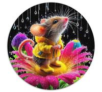 SourisPuzzle en Bois 1000 Pièce pour Adultes Et Enfants Rond pauvresDécorations Familiales À Défi Créatif Stimulant1000pcs (67.5x67.5cm)