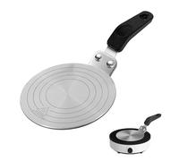 Souruud Adaptateur Induction, 13cm Plaque de Diffusion de Chaleur, Adaptateur Plaque Induction Acier Inoxydable, pour Moka/Cuisinière Gaz