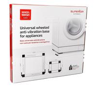 Socle anti-vibrations pour lave-linge avec roulettes, 37 x 37 cm - 62 x 62 cm,