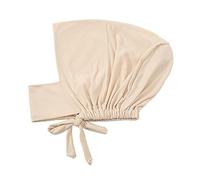 Sous-bonnet pour femme - Hijab - Musulman - Hijab - Bonnet islamique - Hijab - Avec fermeture à nouer dans le dos - Couleur unie - Sous écharpe - Bonnet turban - chimio - Bonnet de sommeil, #46-beige,
