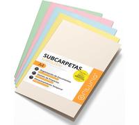 Sous Chemises Cartonnées A4, Chemises Cartonnées De Papier 180gr, Pochette Rangement Documents, Pack De 50 Sous Chemises Colorées Pour Archiver Et Organiser Les Papiers - Ofituria (Assorti Doux)